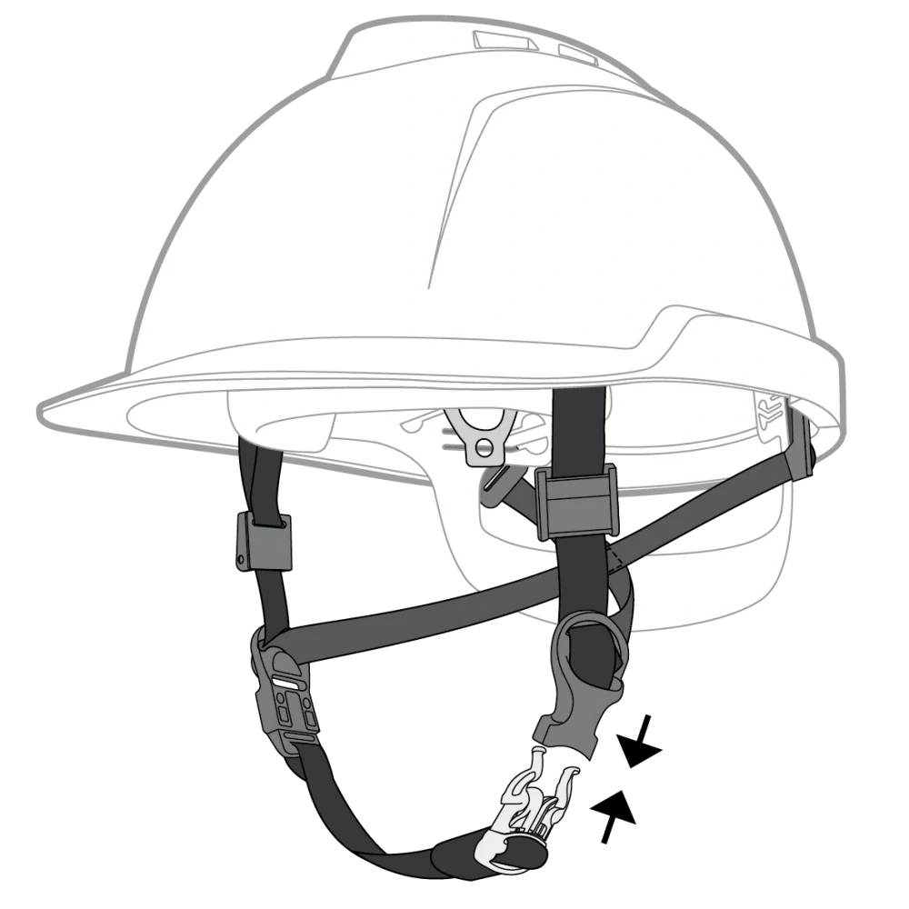 4- bodový podbradní pásek pro průmyslové přilby V-Gard®